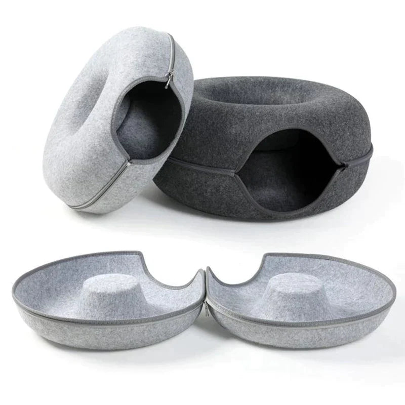 Catvera Felt Round Cat Cave