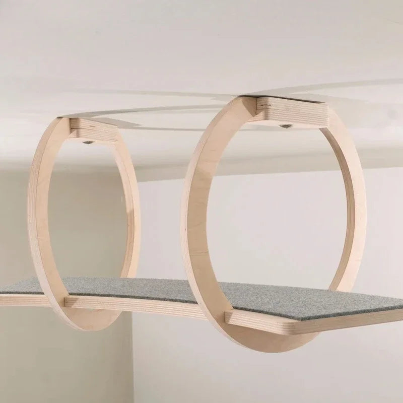 Catvera Ceiling Mounted Cat Shelving - Image 5|||PROMPT|||Original clean product image