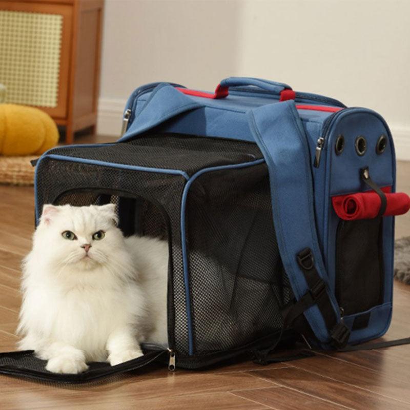 Catvera Expandable Canvas Cat Carrier Backpack - Image 20|||PROMPT|||Original clean product image