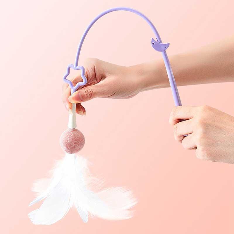 Catvera Feather Wand Interactive Toy - Image 12|||PROMPT|||Original clean product image
