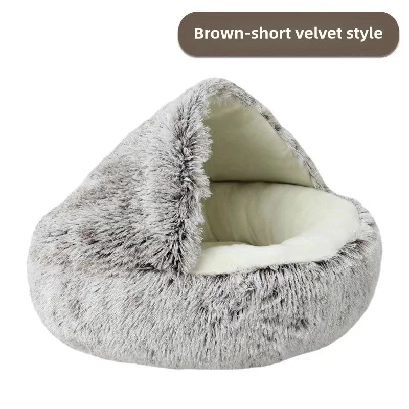 Catvera Semi-Enclosed Pet Bed - Image 14|||PROMPT|||Original clean product image