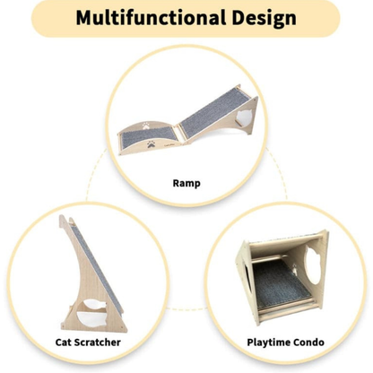 Catvera 3-in-1 Cat Scratch Ramp