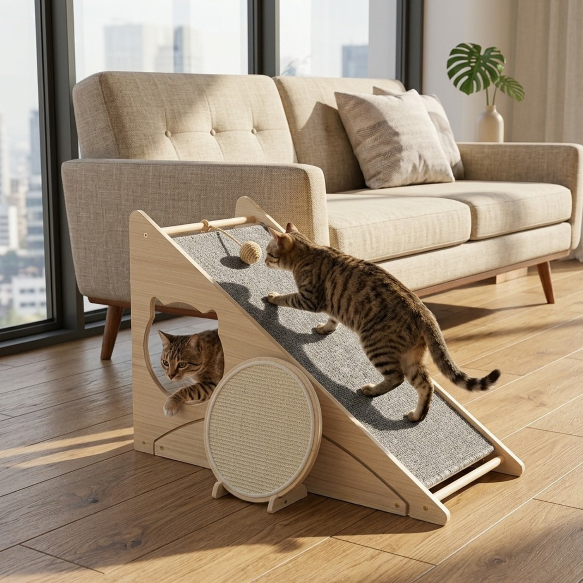 Catvera 3-in-1 Cat Scratch Ramp