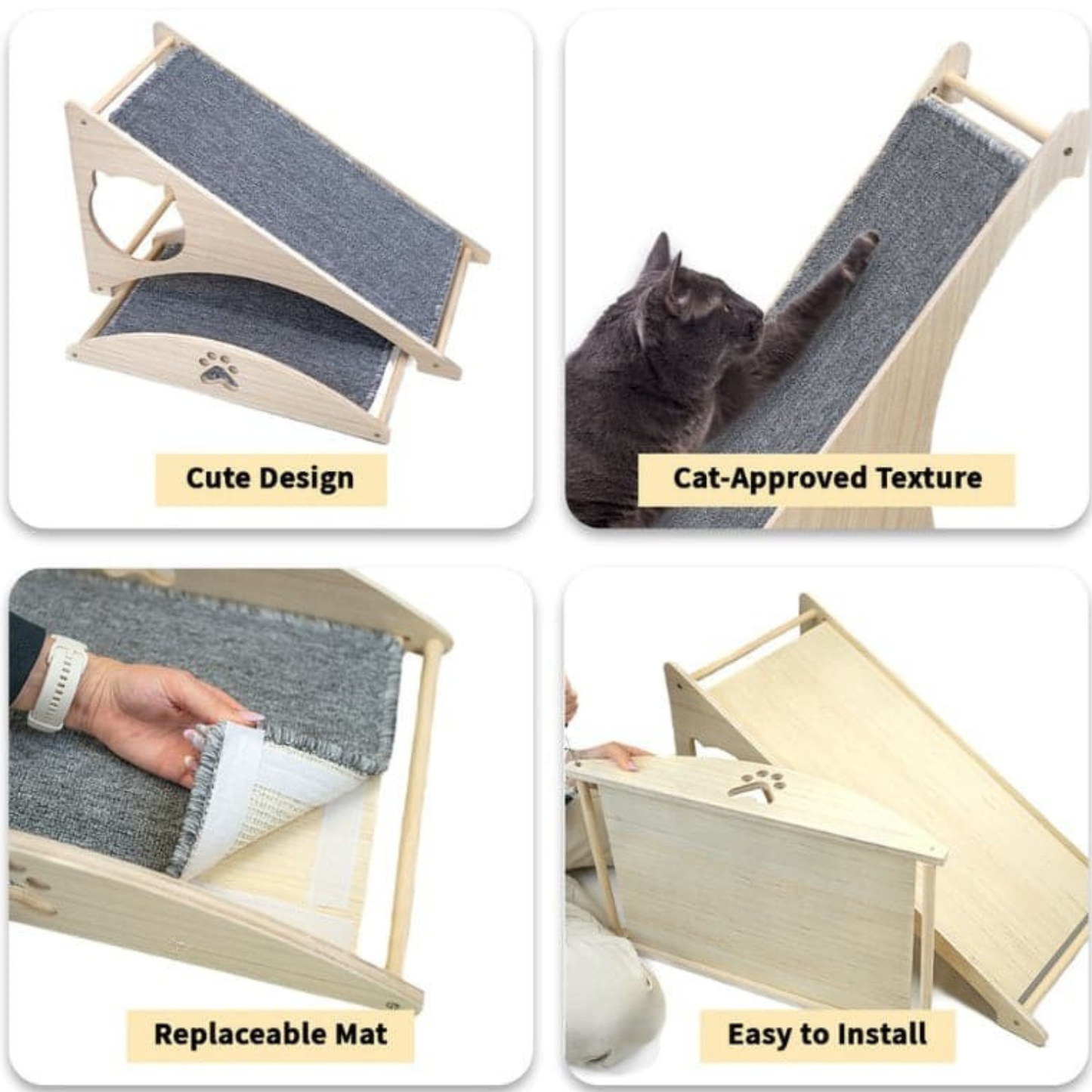 Catvera 3-in-1 Cat Scratch Ramp