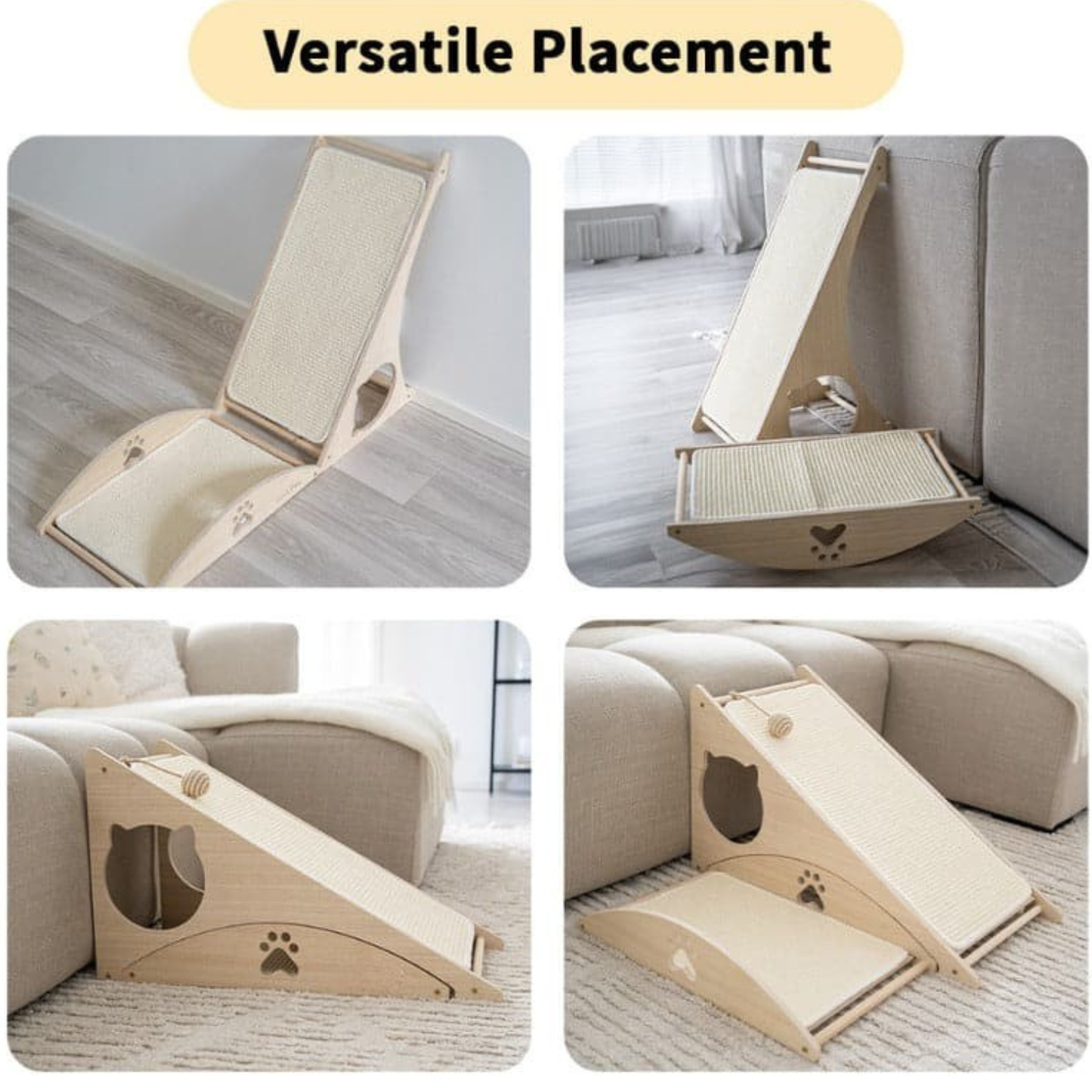 Catvera 3-in-1 Cat Scratch Ramp