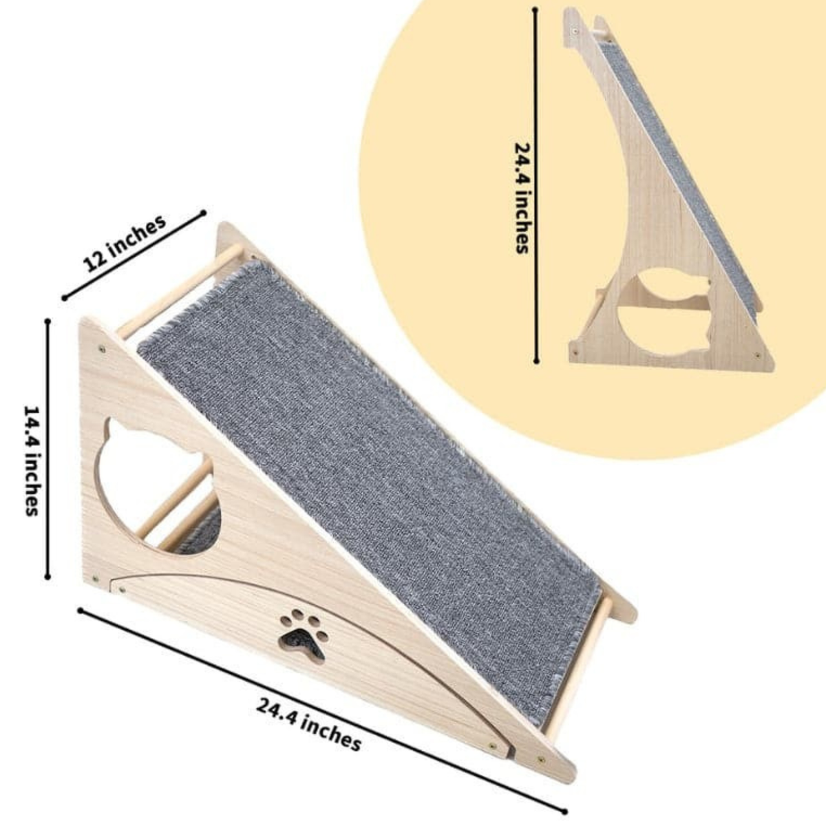 Catvera 3-in-1 Cat Scratch Ramp