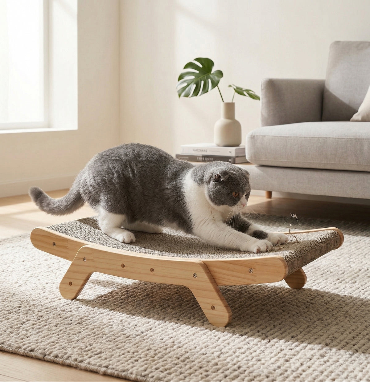 Catvera Wooden Scratcher Ramp
