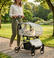 Catvera Detachable Cat Stroller Carrier with Wheels