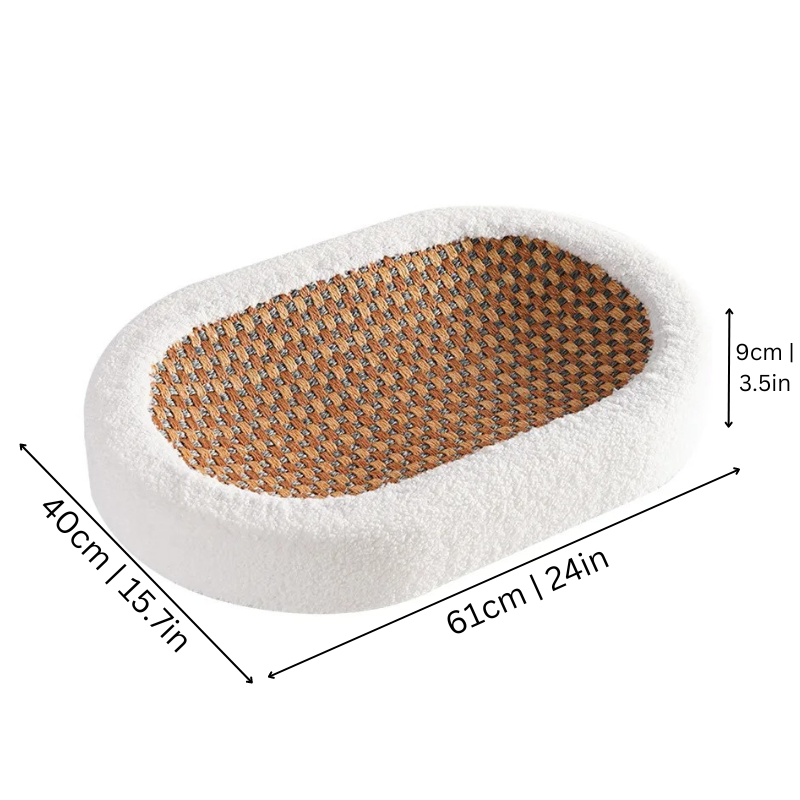 Catvera Plush Scratch Lounge Bed
