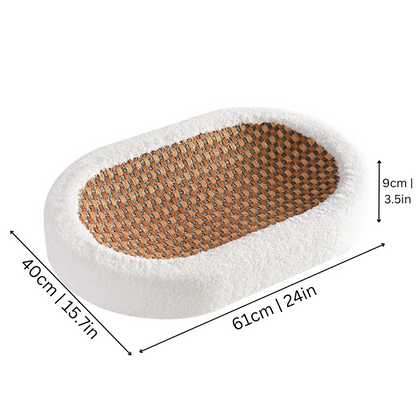 Catvera Plush Scratch Lounge Bed