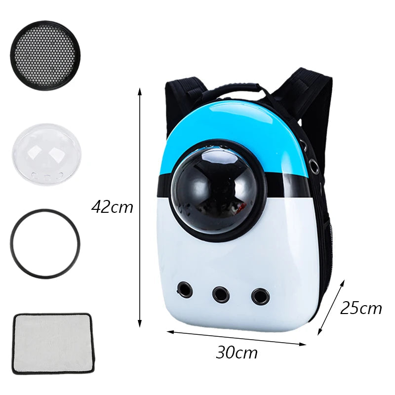 Astronaut Bubble Window Pet Travel Backpack - Image 11|||PROMPT|||Original clean product image