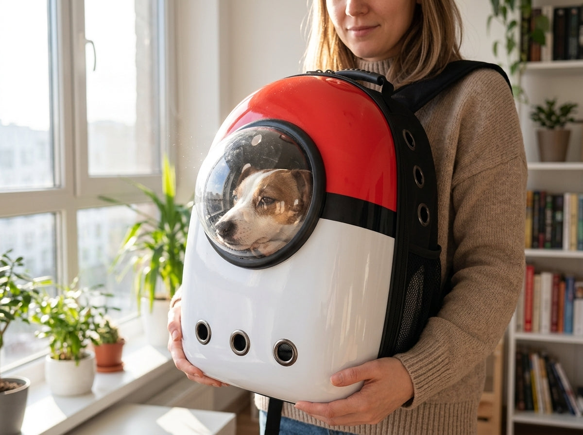 Astronaut Bubble Window Pet Travel Backpack - Smart Ventilation Keeps Pets Happy