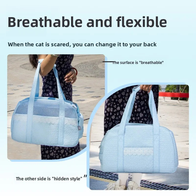 Breathable Mesh Cat Carrier Backpack - Image 2|||PROMPT|||Original clean product image