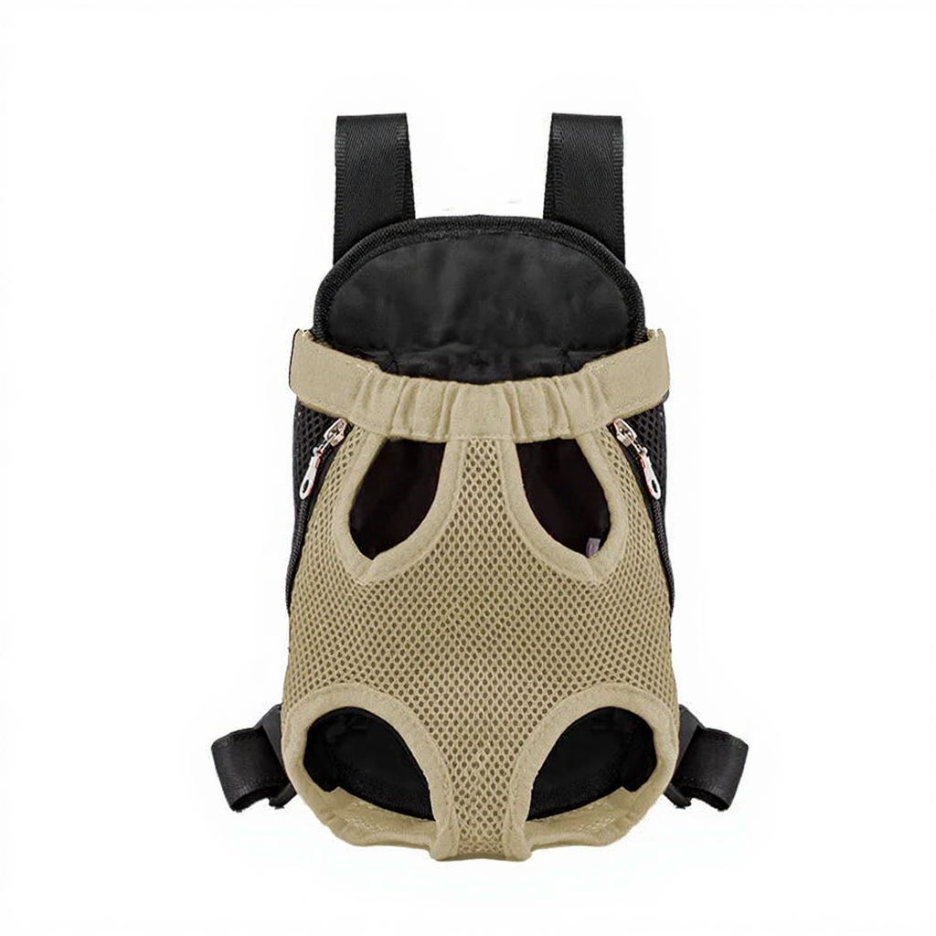 Breathable Pet Carrier Backpack with Mesh Windows - Image 12|||PROMPT|||Cleaned image. Original analysis: Found 1 small brand logo/watermark on the left side of the carrier near the zipper area