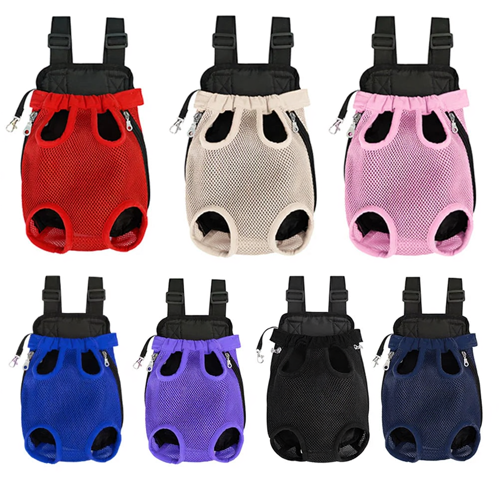 Breathable Pet Carrier Backpack with Mesh Windows - Image 2|||PROMPT|||Cleaned image. Original analysis: Found brand name/logo on the product carrier straps and zipper pulls