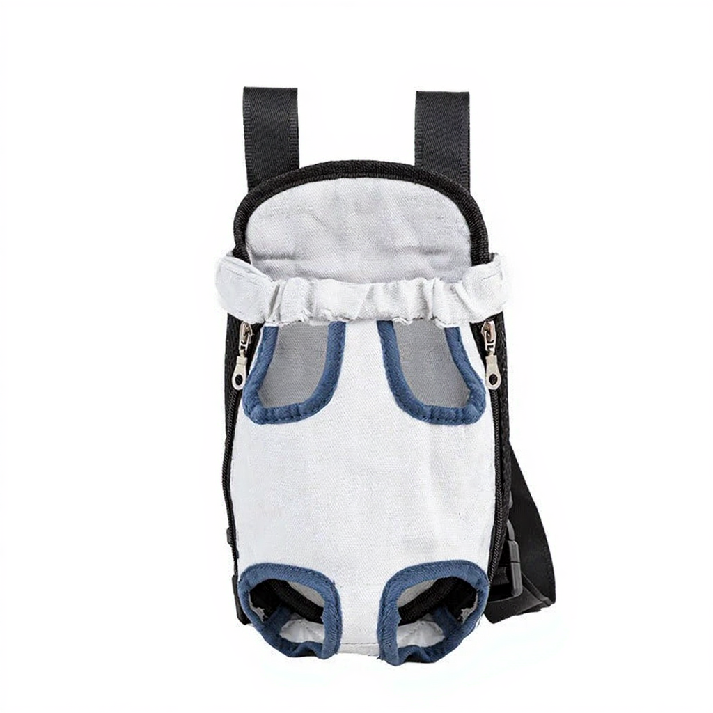 Breathable Pet Carrier Backpack with Mesh Windows - Image 27|||PROMPT|||Cleaned image. Original analysis: Found brand name/logo stitched or printed on the product carrier fabric in the center area