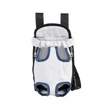Breathable Pet Carrier Backpack with Mesh Windows - Image 27|||PROMPT|||Cleaned image. Original analysis: Found brand name/logo stitched or printed on the product carrier fabric in the center area