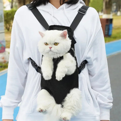 Breathable Pet Carrier Backpack with Mesh Windows - Image 5|||PROMPT|||Original clean product image