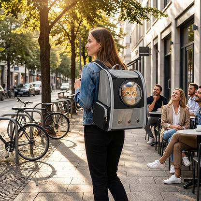 Bubble Window Cat Travel Backpack Carrier - Main Product Image