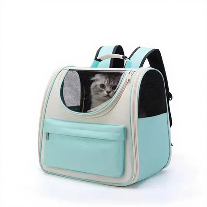 Bubble Window Pet Backpack Carrier - Image 10|||PROMPT|||Cleaned image. Original analysis: Found 1 brand name printed directly on the product fabric