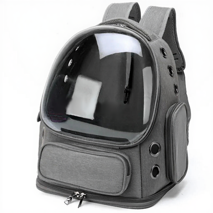 Bubble Window Pet Carrier Backpack - Image 7|||PROMPT|||Cleaned image. Original analysis: Found 1 brand name printed directly on the product bubble window