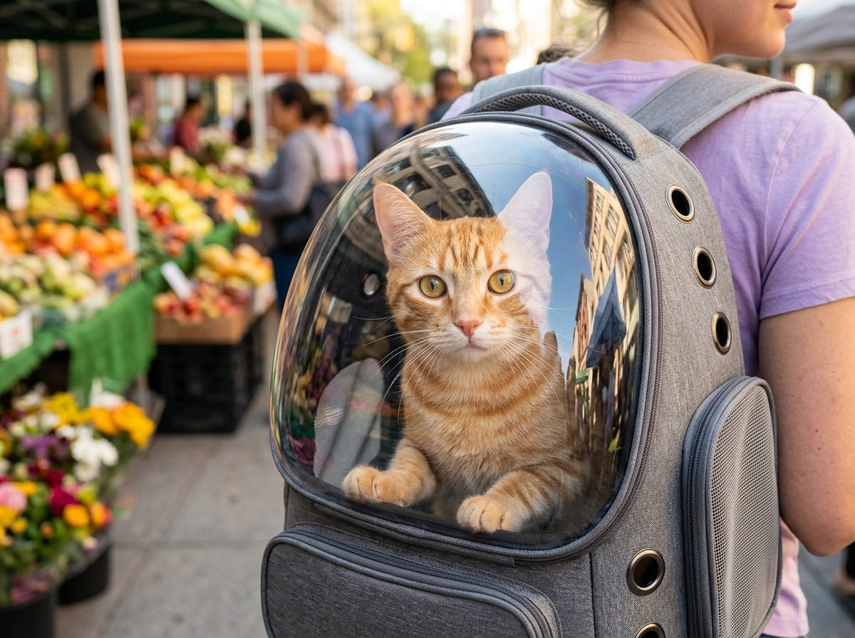 Bubble Window Pet Carrier Backpack - Your Cat's Window to the World
