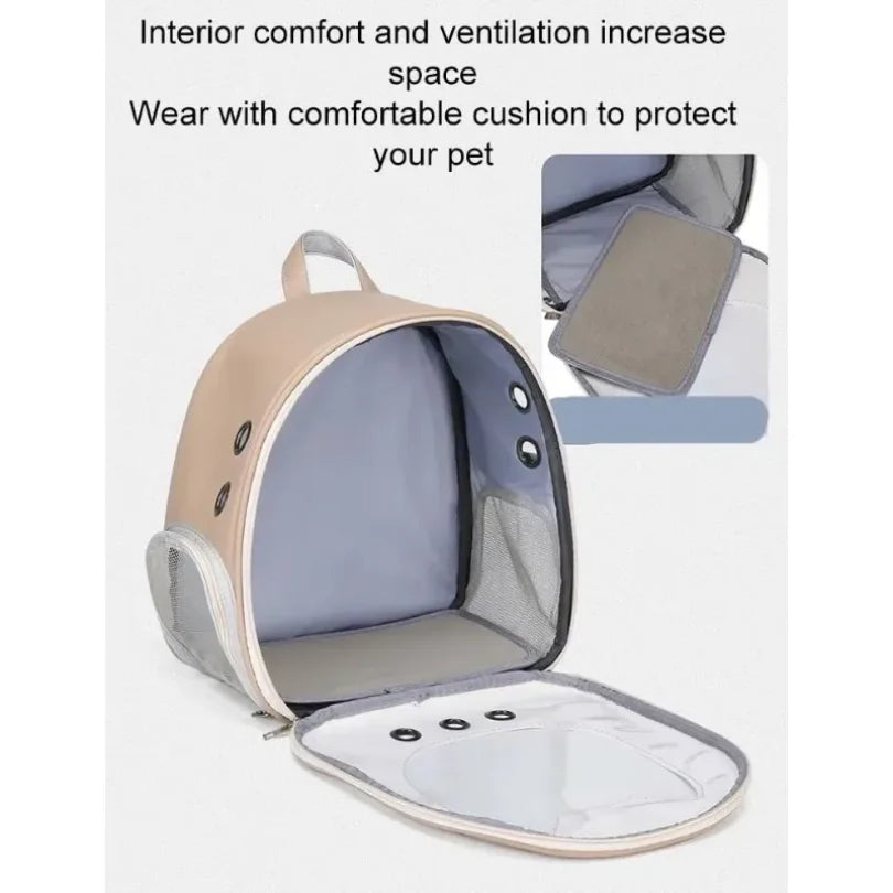 Bubble Window Pet Travel Backpack - Image 2|||PROMPT|||Original clean product image
