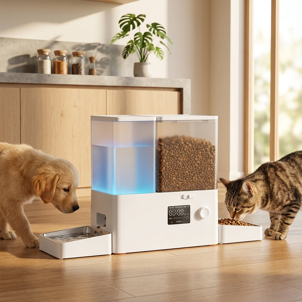 Catvera 2-in-1 Automatic Pet Feeder - Main Product Image