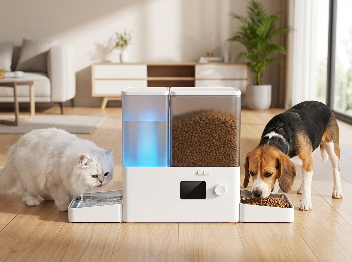Catvera 2-in-1 Automatic Pet Feeder - Dual-Purpose Design
