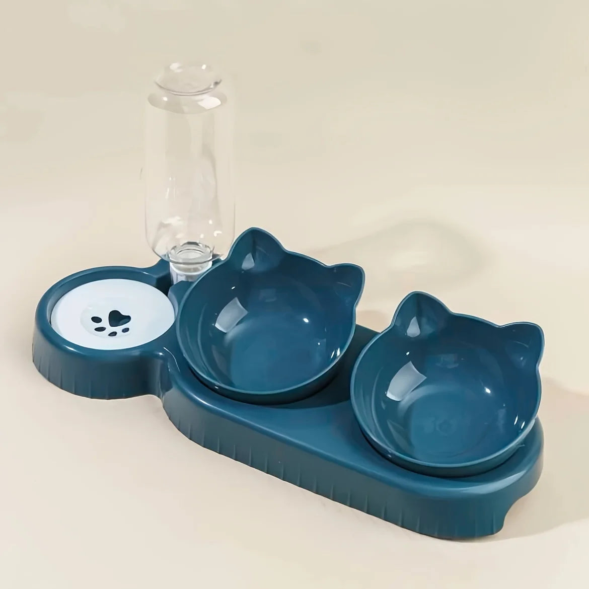 Catvera 3-in-1 Tilted Cat Bowl Set - Image 8|||PROMPT|||Original clean product image