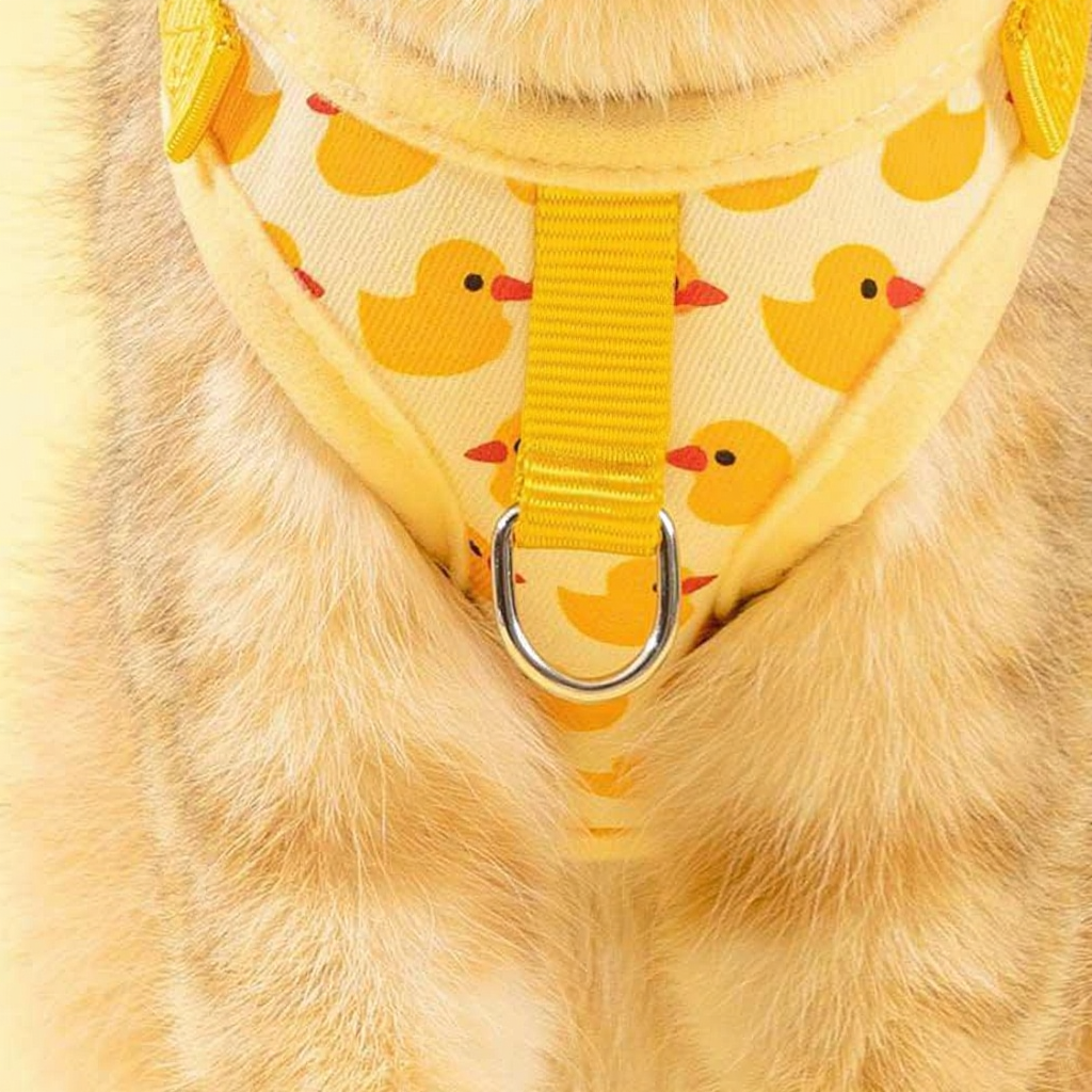 Catvera 3D Animal Escape Proof Harness - Image 9|||PROMPT|||Cleaned image. Original analysis: Found 1 brand logo with letter 'M' in orange circle on the harness/chest strap of the pet carrier