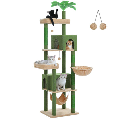 Catvera 6-Level Cat Tree Tower - Image 7|||PROMPT|||Original clean product image
