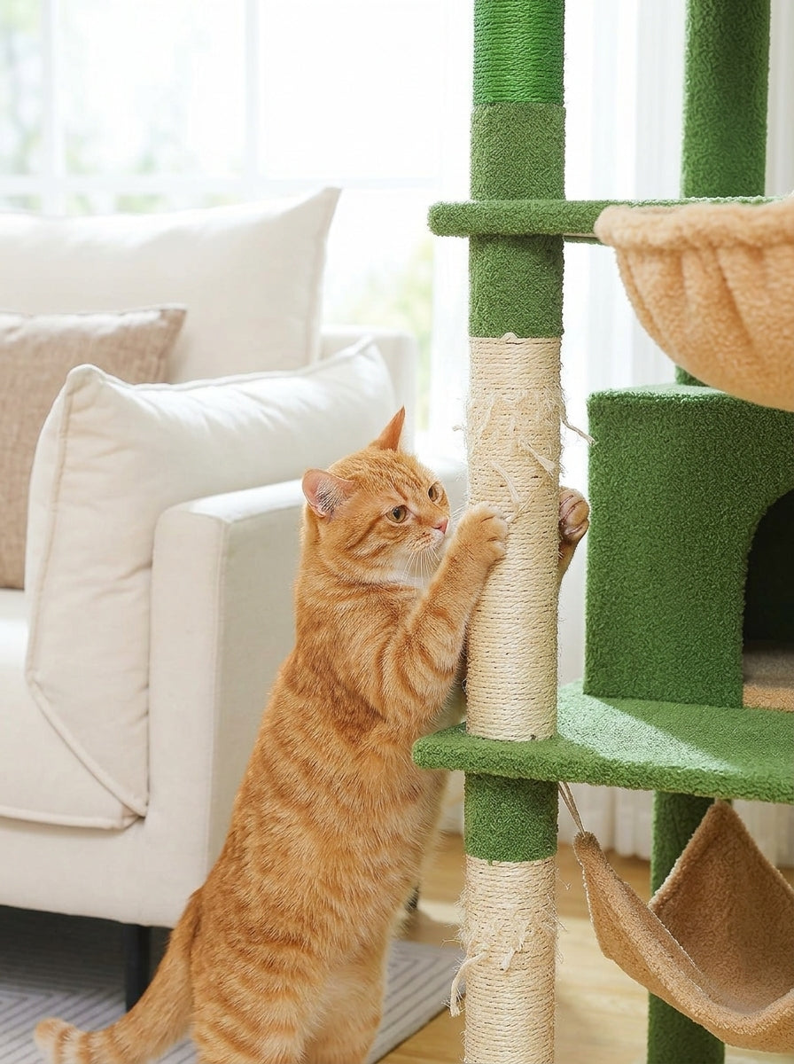 Catvera 6-Level Cat Tree Tower - Premium Scratching Experience