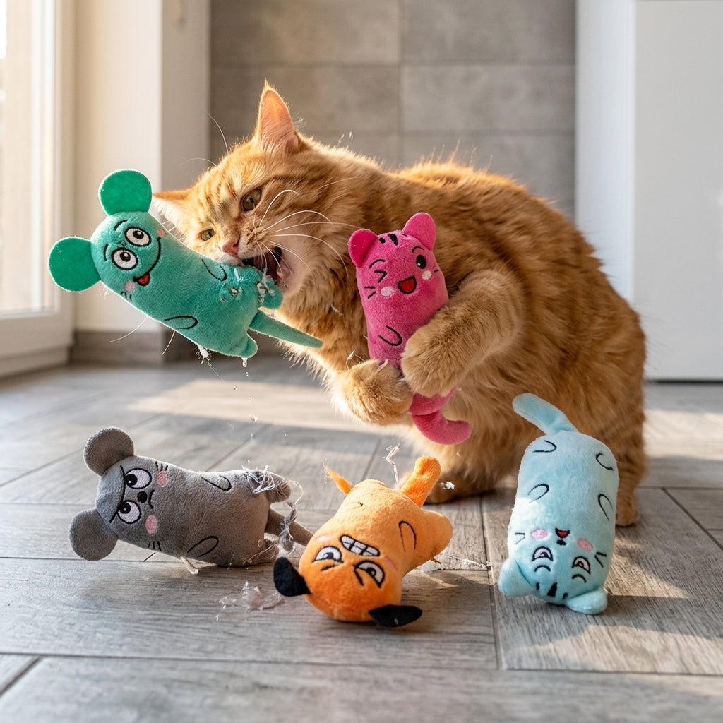 Catvera 6-Piece Catnip Toy Collection - Durable Construction Quality
