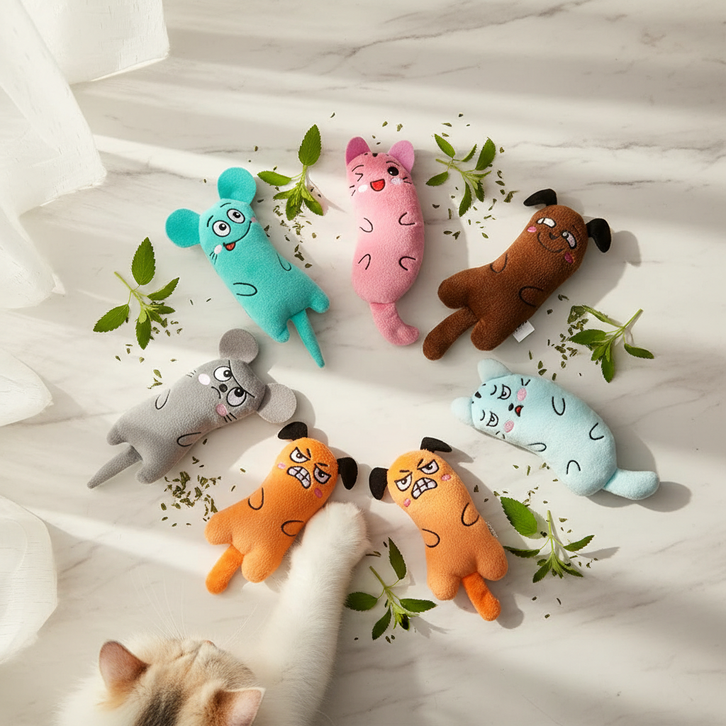 Catvera 6-Piece Natural Catnip Toy Set - Main Product Image
