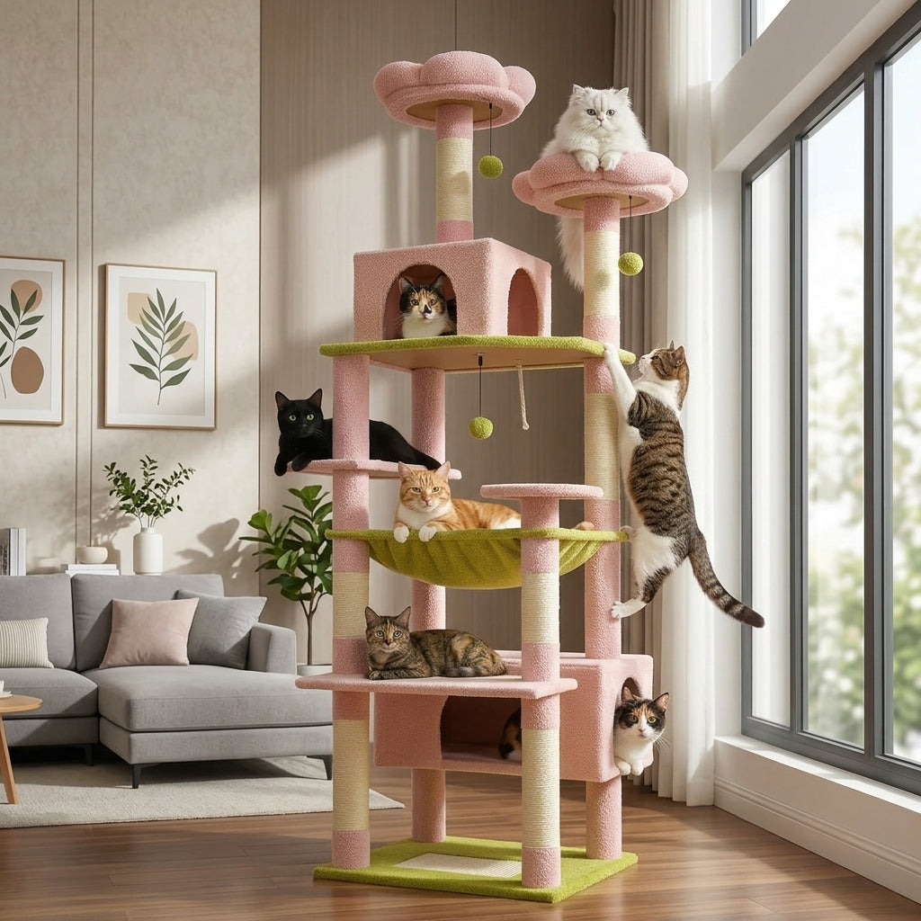 Catvera 72-Inch Multi-Level Cat Tree - Main Product Image