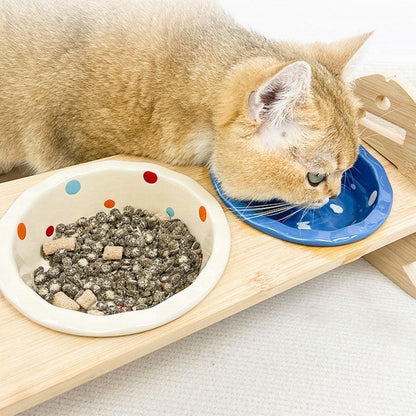 Catvera Adjustable Height Cat Feeder - Image 6|||PROMPT|||Original clean product image