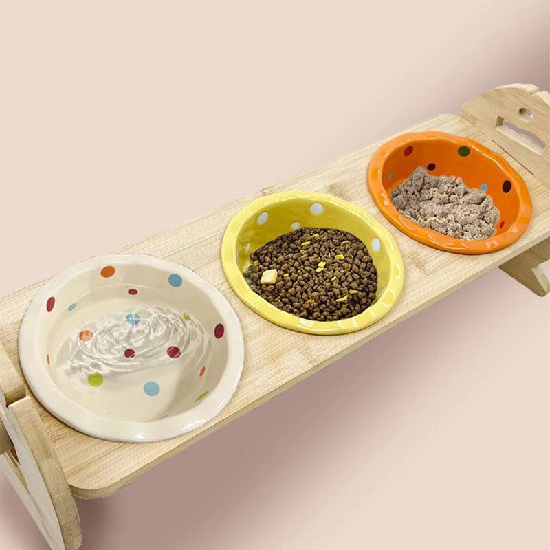 Catvera Adjustable Height Cat Feeder - Image 8|||PROMPT|||Original clean product image