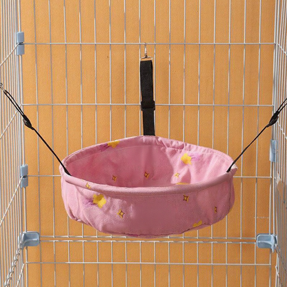 Catvera Adjustable Linen Cat Hammock - Image 10|||PROMPT|||Cleaned image. Original analysis: Found 1 brand name printed directly on the product fabric