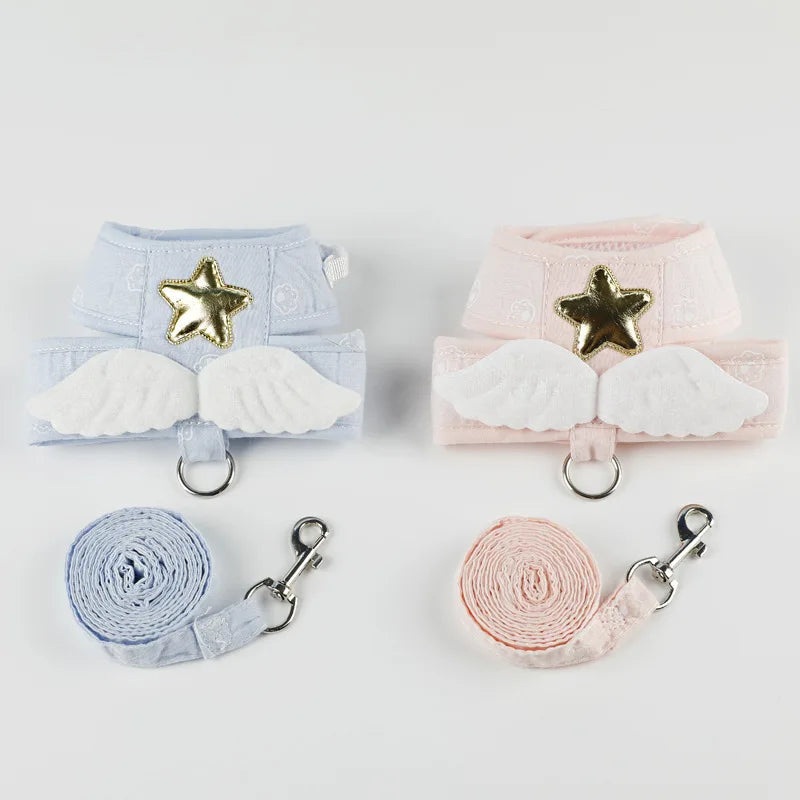 Catvera Angel Wing Pet Harness Set - Image 5|||PROMPT|||Original clean product image