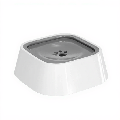 Catvera Anti-Splash Floating Water Bowl - Image 8|||PROMPT|||Cleaned image. Original analysis: Found 1 brand logo/watermark - a paw print logo with what appears to be a brand name on the lower left side of the white bowl exterior