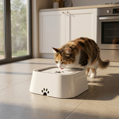 Catvera Anti-Splash Floating Water Bowl - Main Product Image