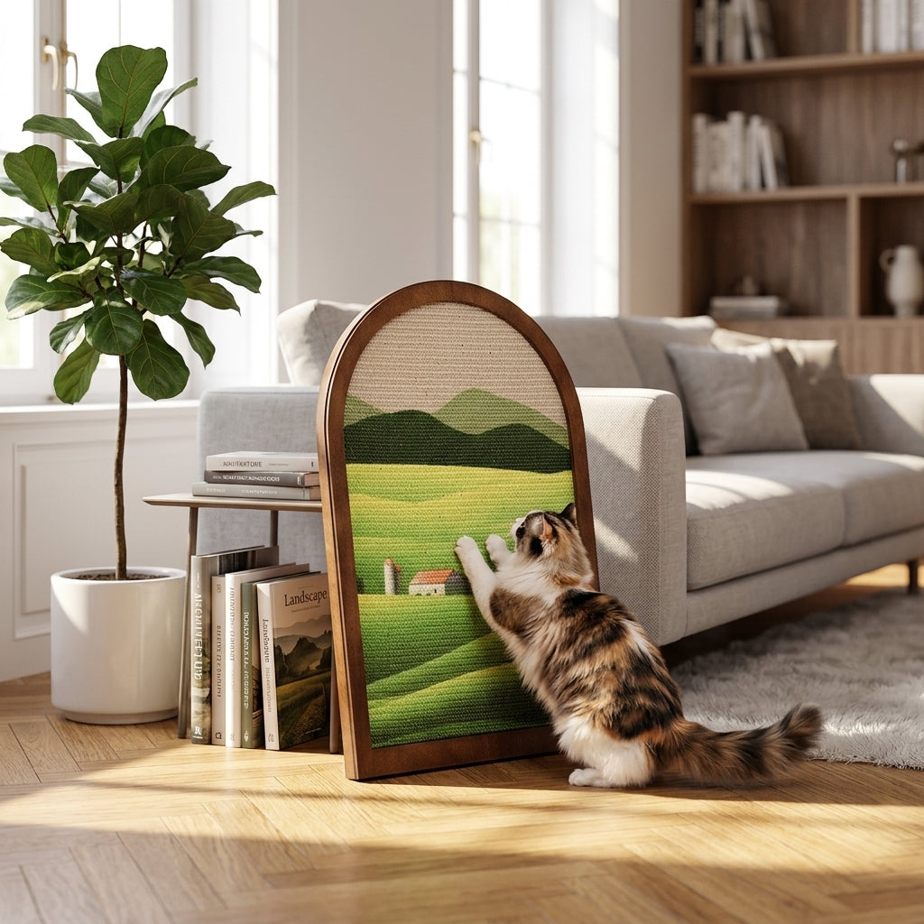 Catvera Artistic Window Cat Scratcher - Main Product Image