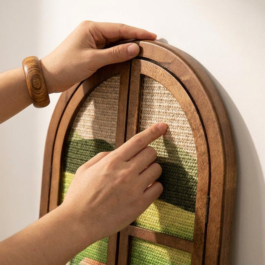 Catvera Artistic Window Cat Scratcher - Premium Construction Quality