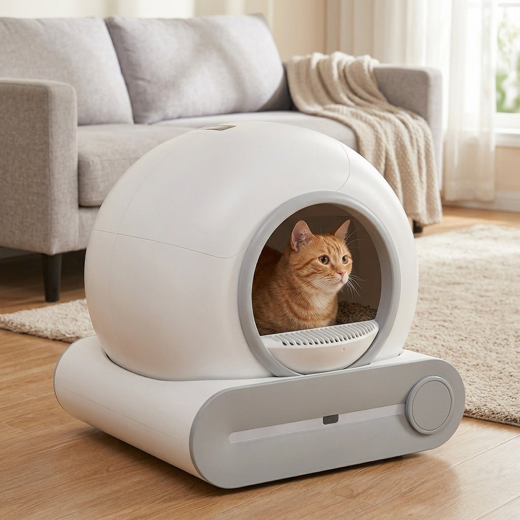 Catvera Auto Self-Cleaning Litter Box - Cat-Friendly Design