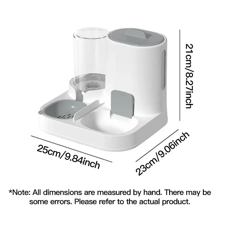 Catvera Automatic Dual Bowl Pet Feeder - Image 6|||PROMPT|||Original clean product image