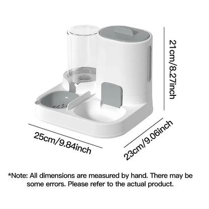Catvera Automatic Dual Bowl Pet Feeder - Image 6|||PROMPT|||Original clean product image