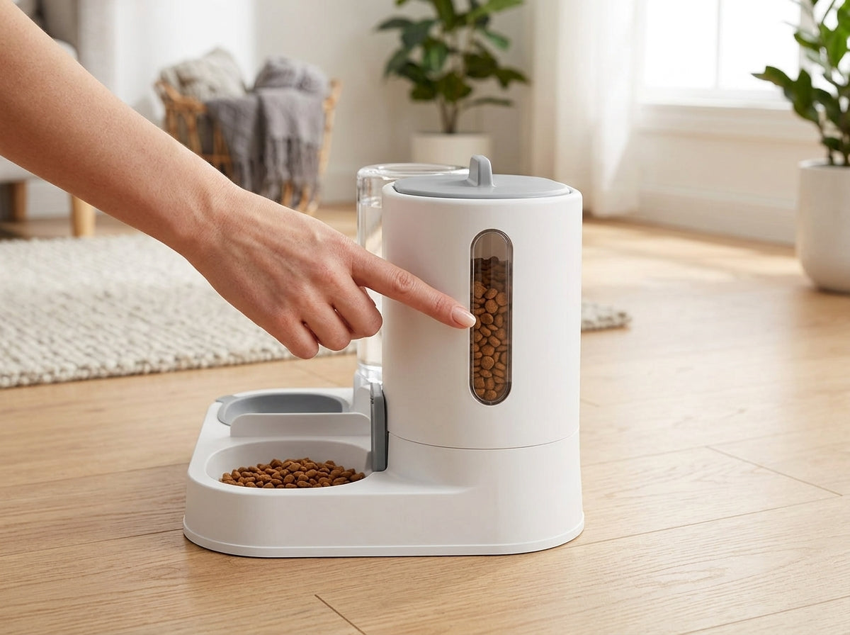 Catvera Automatic Dual Bowl Pet Feeder - Smart Feeding Technology