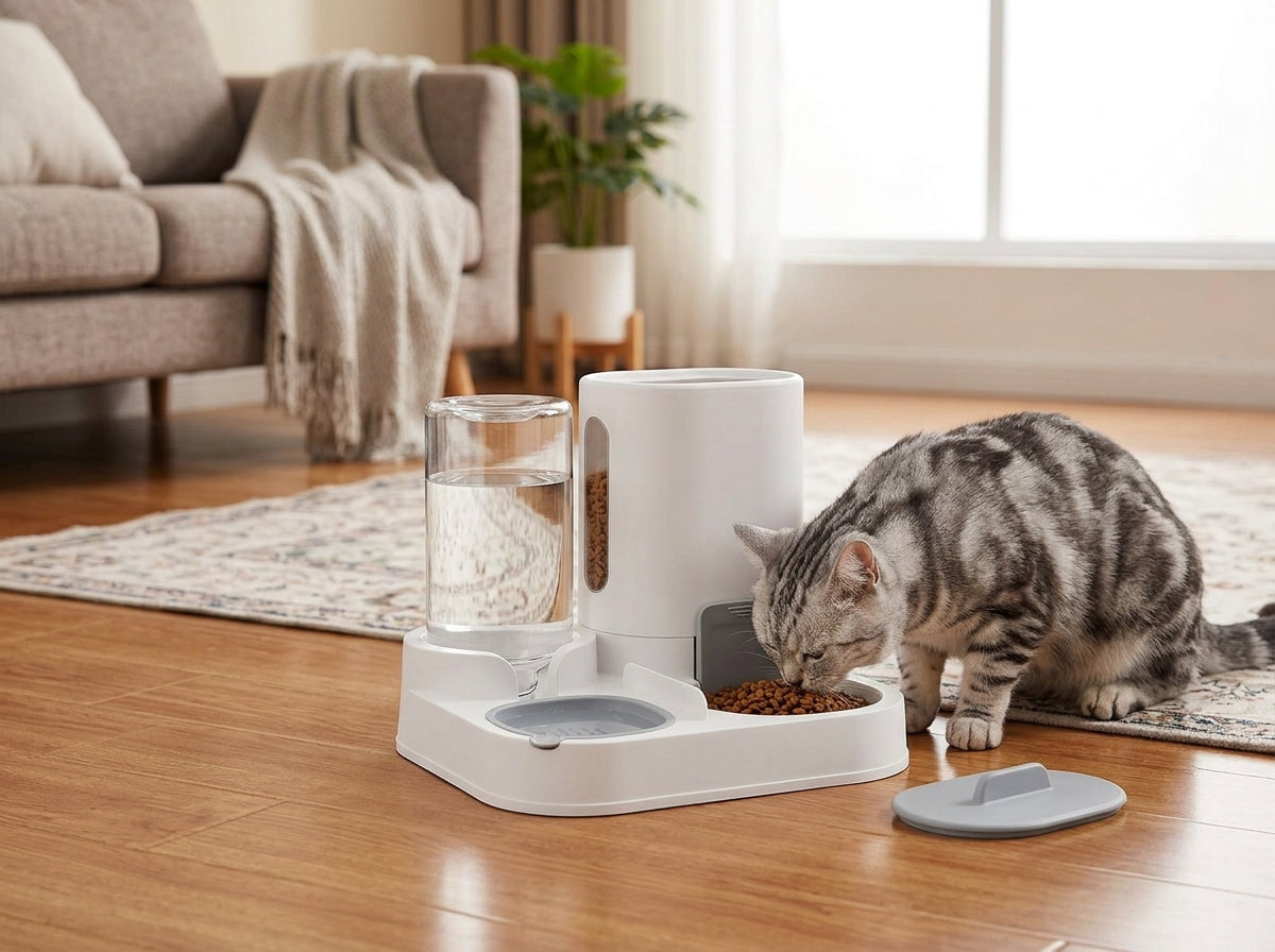 Catvera Automatic Dual Bowl Pet Feeder - Premium Construction