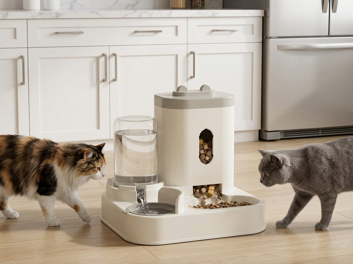 Catvera Automatic Pet Feeder Water System - Smart Dual-System Design